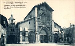 Chambery CPA the cathedral Old church of the minor Brothers conventueles of Saint François of base