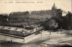CPA Paris Frontage of the hotel of Invalides