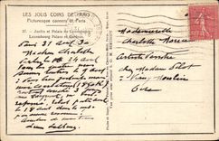 CPA Paris Palate of Luxembourg