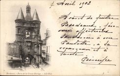 CPA Bordeaux Gate of the large clock