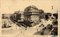 CPA Bordeaux alleys of Tourny and the course of July XXX