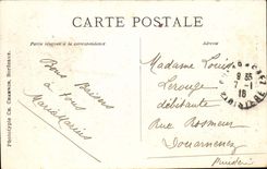 CPA Bordeaux Gate Burgundy Tram