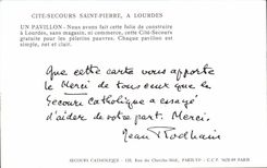 Lourdes MODERN CARD ISCED Holy Help Pierre Catholic Help