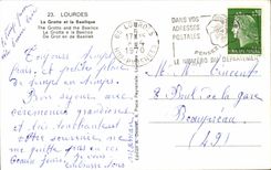 Lourdes CPA the cave and the basilica