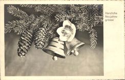 CPA Fantasy Herzliche Neujahrsgrusse