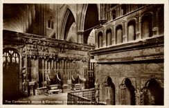 Great Britain London London CPA The confessor' S shrine and coronation flesh Westminster Abbey