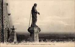 Chartres CPA the cathedral the sacring heart blessing the city