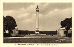 Boulogne on sea CPA the column of the Large army