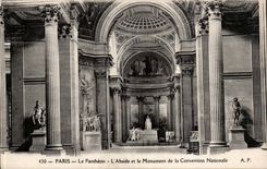 Paris CPA the Pantheon the apse and the monument of National Convention