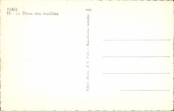 Paris CPA the Dome of Invalides