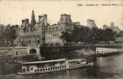 Paris CPA Hotel de ville (peniche boat)