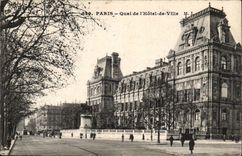 Paris CPA Quai de l'Hotel de ville 