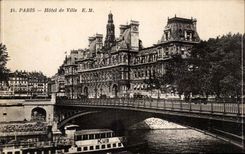 Paris CPA Hotel de ville (peniche boat)