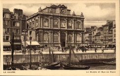 Le Havre CPA das Museum und die Strasse von Paris