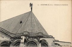 CPA Cathedral of Chartres the apse