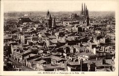 Bordeaux CPA Panorama of the city