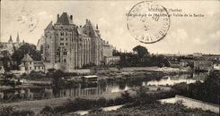Solesmes CPA View and valley of the Sarthe