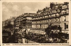 Paris CPA the boulevards Poissonniere and Montmartre