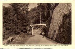 CPA eine Quelle auf der strategischen Strasse von gesehen zum Ballon von Elsass