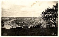 Rouen CPA Panorama on the Seine and the city of the dimension co Catherine