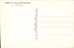 Paris CPA the Eiffel Tower