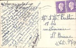 Paris CPA the Eiffel Tower