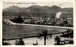 Cannes CPA the port and sight on Esterel