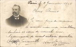 CPA Mann-Grusskarte 1904