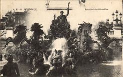 Bordeaux CPA Fountain of the Of Gironde ones