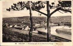 Fecamp CPA Panorama genommen vom Mass der Jungfrau