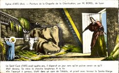 Church of Ars CPA Painting of the vault of the glorification by Mr Borel of Lyon