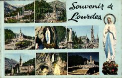 CPA Souvenir of Lourdes