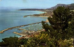 Menton CPA the port of Garavan the city and the Cape Martin