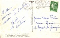 Menton CPA the port of Garavan the city and the Cape Martin