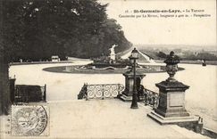 Saint Germain in Bush hammer CPA the terrace Built by Ours View