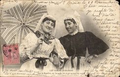 CPA Sands Of olonne Folklore Women