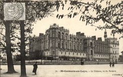 Saint Germain in bush hammer CPA the castle seen of the floor