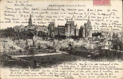 Vitre CPA Vue generale de la ville et du chateau