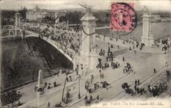 Paris CPA the bridge Alexandre III