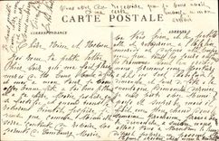 Nice CPA Statue of Garibaldi (lion)