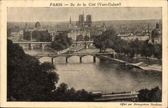 Insel Paris-CPA der ISCED (tapferes Grun)