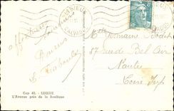 Lisieux CPA die Allee nah an der Basilika