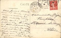 Versailles CPA Latone prospect for the green carpet and the large canal