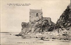 Mont Saint Michel CPA the vault Saint Aubert