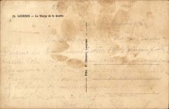 Lourdes CPA the virgin of the cave