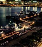 Switzerland Geneva CPA the roads illuminee