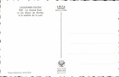 Suisse Lausanne Ouchy CPM Le grand pont et les Alpes de Savoie a la tombee de la nuit