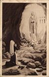 Lourdes CPA an appearance of Tres Sainte Virgin has Bernadette Soubirous