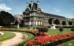 Paris CPA Le Louvre : le jardin des Tuileries !