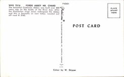 The United Kingdom Forde Abbey NR Chard Cistercain abbey MODERN CARD